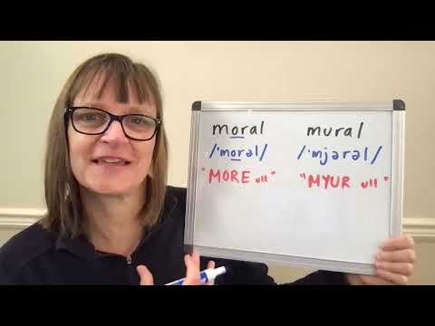 How to Pronounce Moral and Mural
