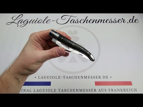 Laguiole Taschenmesser mit Griff aus Ebenholz