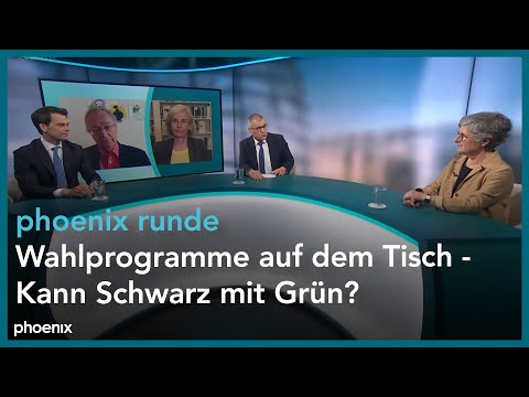 phoenix runde: Wahlprogramme auf dem Tisch - Kann Schwarz mit Grün?