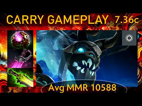 ⭐ 7.36c Visage |KDA - 36 KP - 74%| Carry Gameplay - Dota 2 Top MMR