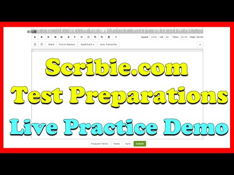 Live Practice Demo | How To Do Preparations For a Transcription Test | Scribie