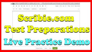 Live Practice Demo | How To Do Preparations For a Transcription Test | Scribie