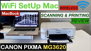 Canon PIXMA MG3620 WiFi SetUp Mac OS, Wireless Printing & Scanning Review.