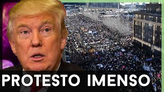 🚨TRUMP ON FIRE! Massive protest paralyzes city
