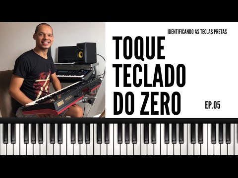 Como tocar Teclado do Zero - Aula 05 Identificando as Teclas Pretas no Teclado