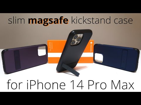 iPhone 14 Pro Max Slim Magsafe Case with Flat Kickstand