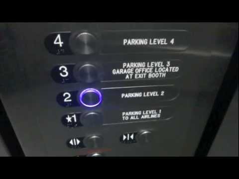 Westinghouse/T'Krupp "Purple" Traction Elevators @ SFO Airport Short Term Garage Area D