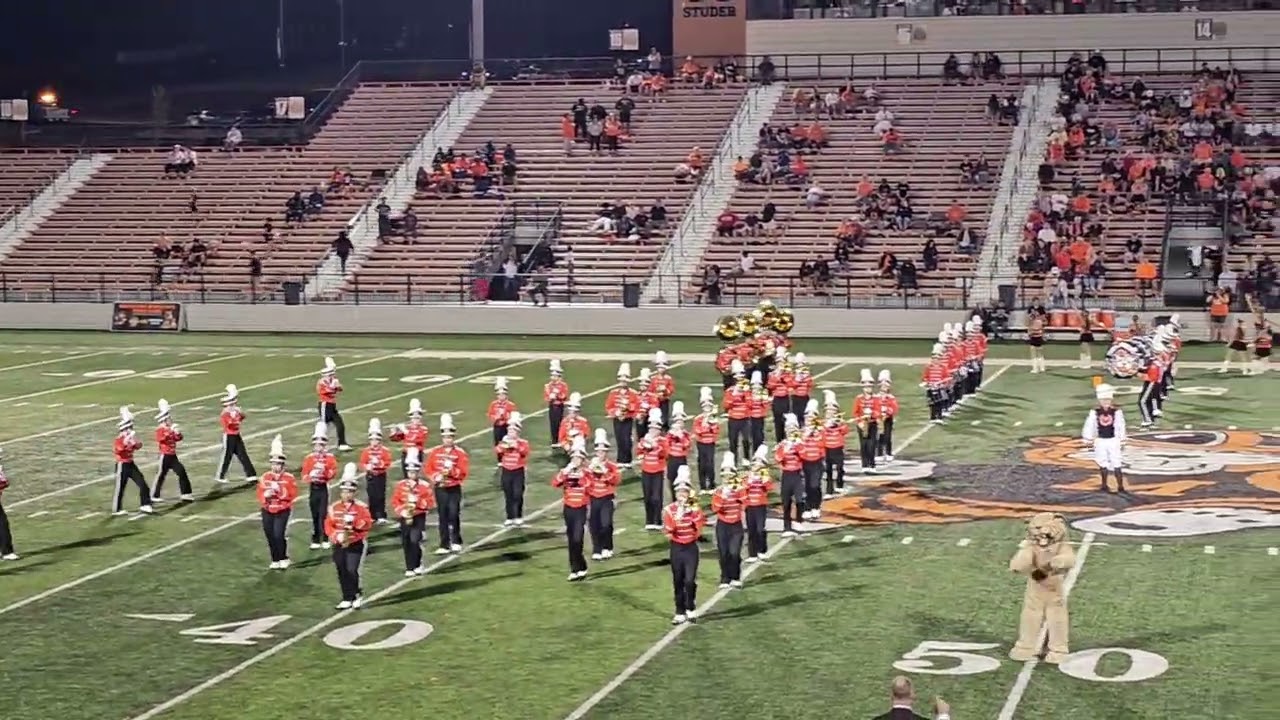 Massillon Tiger Swing Band halftime show 2025. Week 4