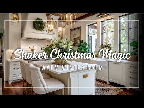 Shaker Christmas Kitchen Design 🕯️ Holiday Simplicity with Quiet, Graceful Luxury