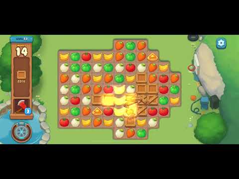 [Gameplay] We Bare Bears Match3 - Level 52 (No Boosters)