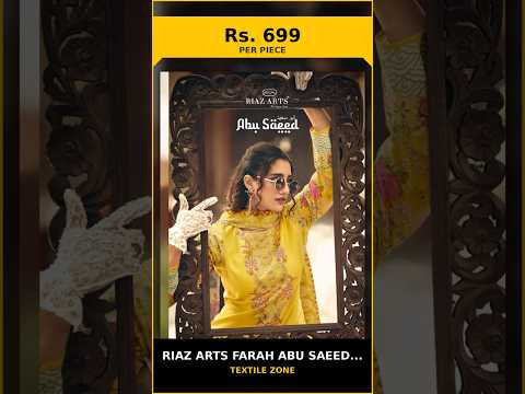Riaz Arts Farah Abu Saeed Exclusive Neck Embroidery Dup Cutwork Collection – product video thumbnail
