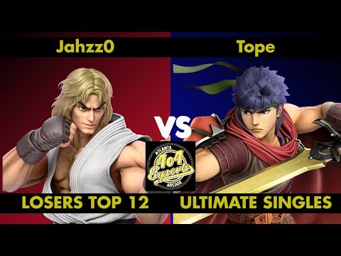 SSBU - 4o4 Smash Night 25 - KN|BH| Jahzz0 (Ken) vs Tope (Ike) - Losers Top 12