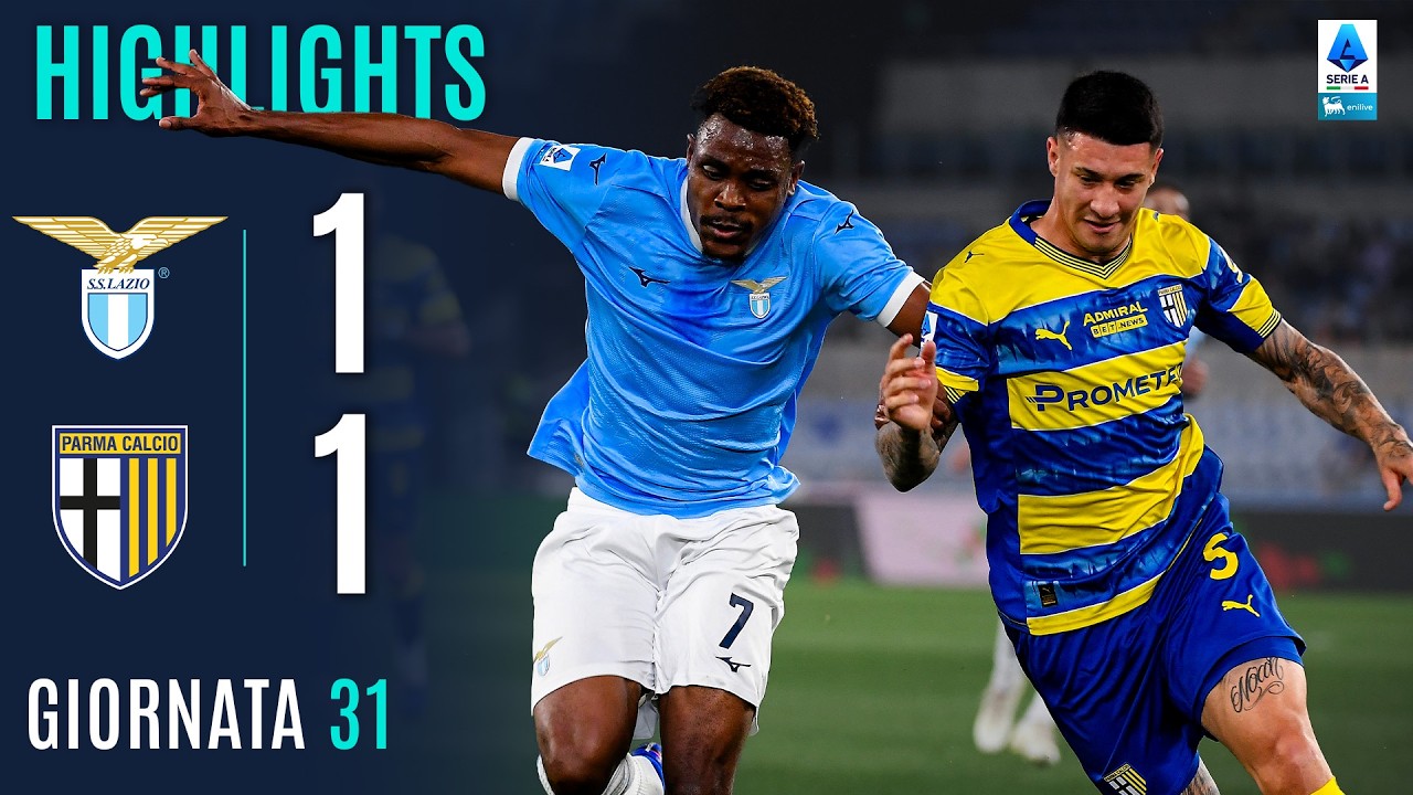 NOSLIN Risponde a DEL PRATO Per il Pareggio | LAZIO-PARMA 1-1 | HIGHLIGHTS | SERIE A ENILIVE 2025/26