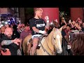 WTF - JAKE PAUL ROLLS UP ON HORSEBACK LIKE A G FOR ANDERSON SILVA WORKOUT!