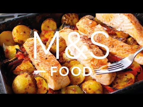 Chris' Super Salmon Traybake | Feed Your Family | M&S FOOD