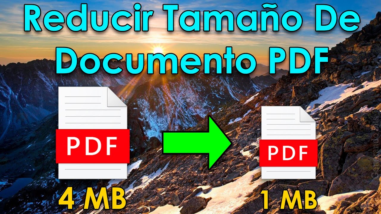 Watch Como reducir tamaño de documento PDF hacer que pese menos Now Como reducir tamaño de documento PDF hacer que pese menos