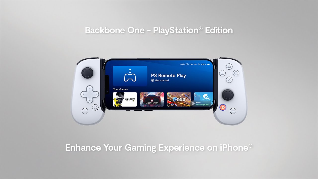 Découvrez La Manette Backbone One – Playstation Edition, Une Manette Sous Licence Officielle Compatible Playstation