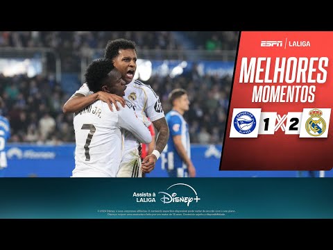 Gols e lances de Alavés x Real Madrid