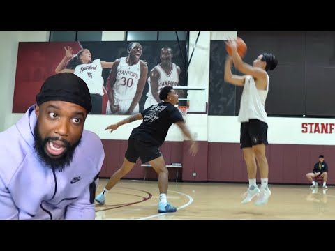 HE’S THE BEST SHOOTER ON YOUTUBE! Roy D1 Stanford vs Ryan 1v1 Basketball REACTION!