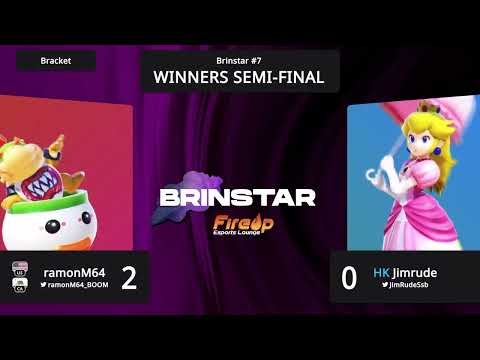 ramonM64 (Bowser Jr.) vs Jimrude (Peach) - Brinstar #7 Winners Semi Finals