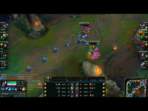 Ahri vs Xayah mid 1v1