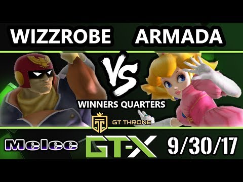 GTX 2017 Melee - Fry's Wizzrobe (Falcon) vs [A]rmada (Peach) - SSBM W.Quarters