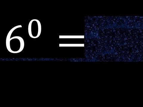 6 exposant 0 , nombre avec exposant