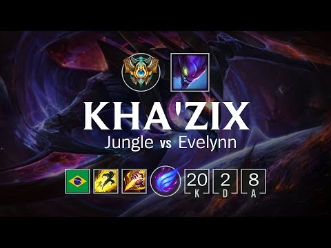 Kha'Zix Jungle vs Evelynn - BR Challenger Patch 8.12