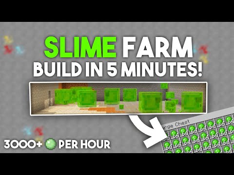 EASY Slime Farm in Minecraft - Bedrock 1.20!