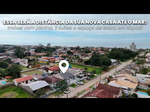 Casa com 03 suítes e piscina na Barra do Sai