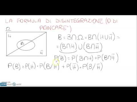 La formula di disintegrazione o di Poincarè