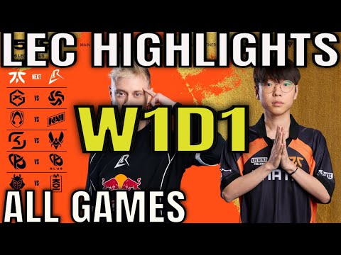 LEC Week 1 Day 1 Highlights ALL GAMES - LEC W1D1 2026