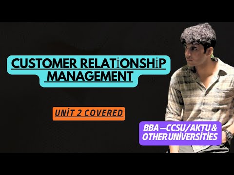 Customer Relationship Management BBA 3rd Semester Part 1