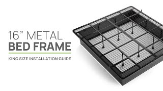 How to Assemble 16’’ Metal Base Bed Frame - King Size - AGH Supply Installation Guide