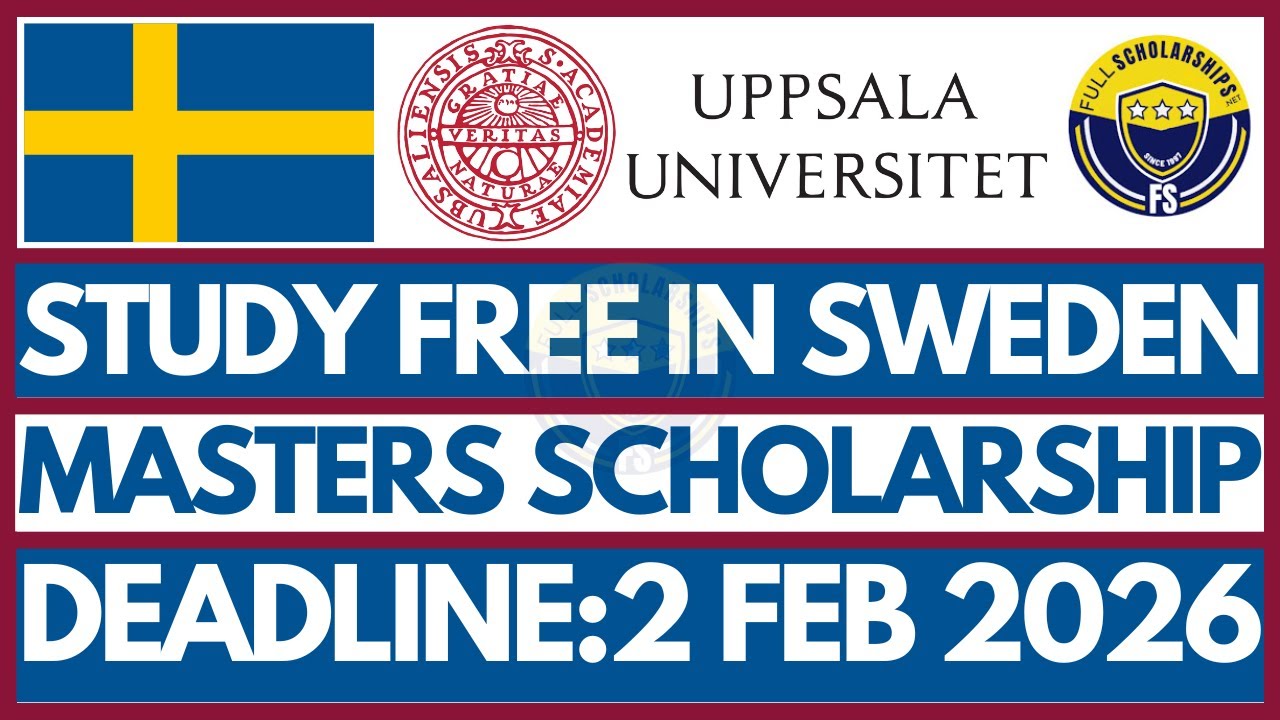 Uppsala University Scholarship 2026 | Step-by-Step Apply Guide for Masters & Undergraduate in Sweden