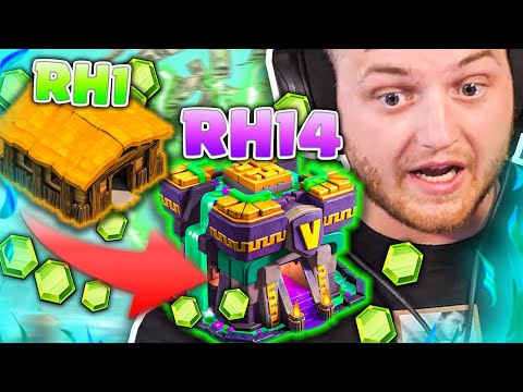 🤩😨RH 1 auf RH 14! | VIEL zu TEUER?! | NEUES Experiment für FARM Acc.! | Clash of Clans