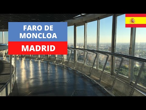 Faro De Moncloa, Observation Deck in Madrid Spain.