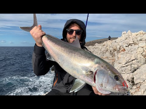 SHORE JIGGING - Una giornata in scogliera: ricciola, barracuda e pagro / A full day on the rocks