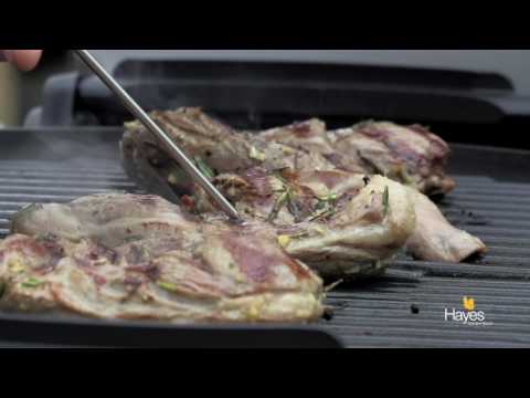 Lamb Leg Steaks With Rosemary & Garlic Cooked on the Weber Q1200
