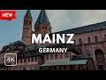 Mainz Germany 🇩🇪 Rainy Walk🌧 2024 4k HDR Walking Tour