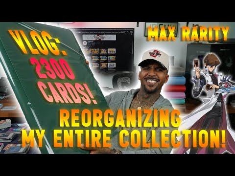 Yu-Gi-Oh! VLOG: REORGANIZING MY ENTIRE COLLECTION! BIG BINDER!