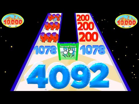 Number Master: Run and Merge - Number Run 3D 2048 Game Videos Level Up Numbers part 3