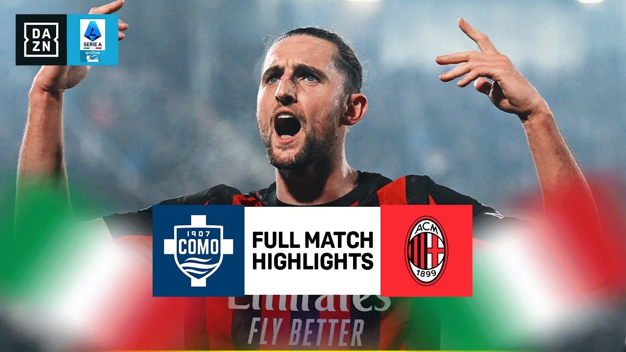 Como vs Milan | Lega Serie A Highlights | Matchweek 16 | 2025-2026