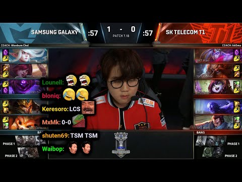 SSG vs SKT - Game 2 | 2017 Worlds Finals | Twitch VOD with Chat