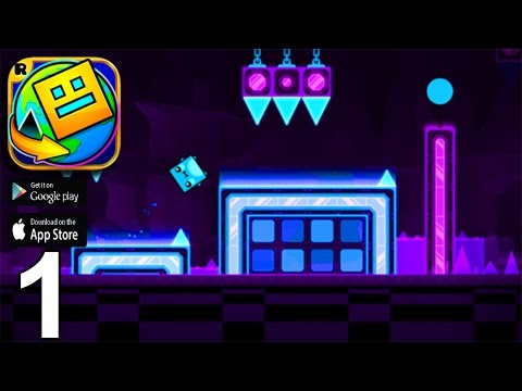 Geometry Dash World - Gameplay Walkthrough Part 1 - Dashlands (iOS, Android)
