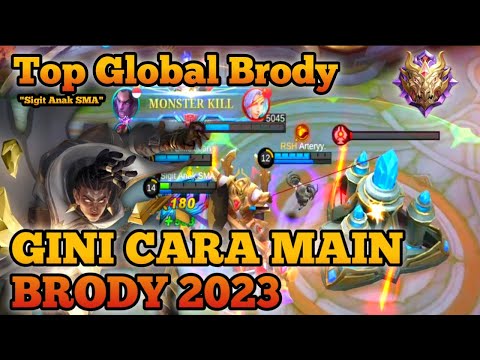 🔴 Gameplay Terbaru Top Global Brody 2023  (Sigit Anak SMA.) - Mobile Legends Emblem And Build