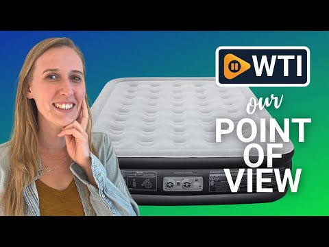 EZ INFLATE Double High Luxury Air Mattress with Built in Pump - WTI product video review