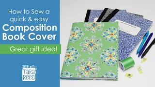 Fabric Notebook Cover DIY - Sewing for Beginners