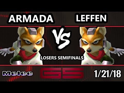 GENESIS 5 SSBM - [A]rmada (Fox) VS TSM RB | Leffen (Fox) - Smash Melee LSF