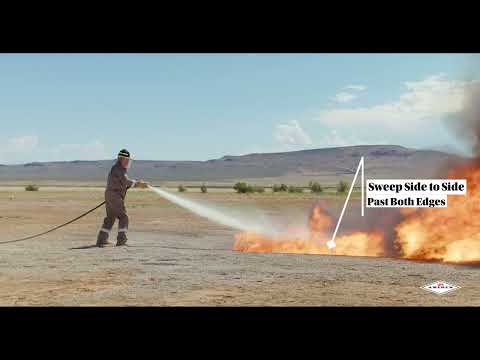 Halotron Wheeled Fire Extinguisher- How to Use a Fire Extinguisher Training Video